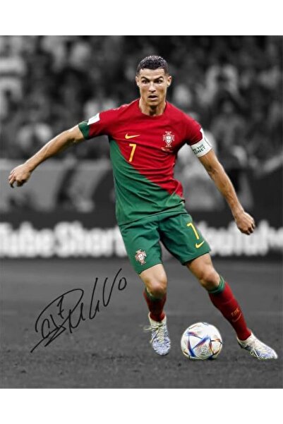 ALAYRA International Alayra Framed Cristiano Ronaldo Soccer Goat Signed Photo...