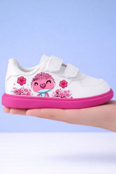 archiepet ροζ σόλα ροζ diydo με στάμπα αθλητικά παπούτσια για κορίτσια