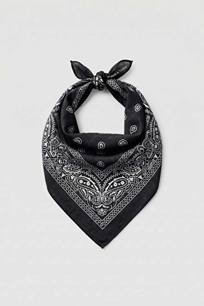 ablukaonline Μπαντάνα Unisex με έθνικ σχέδια, μαύρη