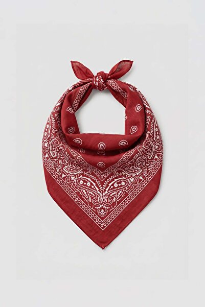 ablukaonline Unisex Μπαντάνα με έθνικ σχέδια σε κόκκινο χρώμα