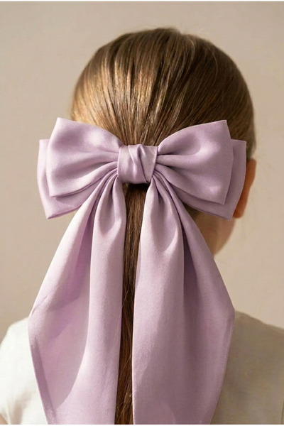 Katia&Bony Long Bow Detailed Lilac Hair Clip