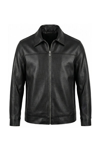 LUMAST Βασικό κομψό λινό μπουφάν με λεπτή επένδυση