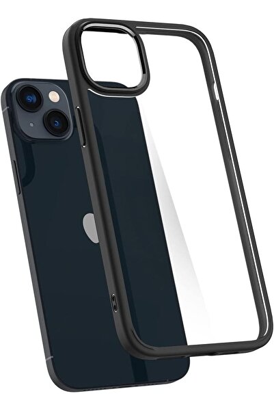 Spigen آيفون 14 ماكس كريستال هايبرد أسود مطفي