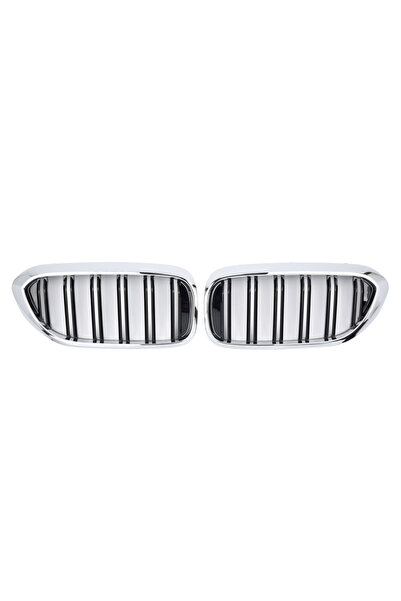Angels Auto Grila Sport Dubla compatibila cu BMW SERIA 5 G30 G31 Crom Negru