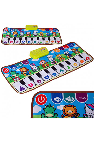 MalPlay Covoras muzical interactiv pentru copii Touch and Learn, cu butoane p...