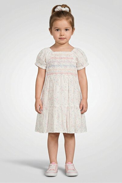Willow & Whistle طقم فستان وشريط رأس للأطفال الصغار البنات مكون من قطعتين بنق...