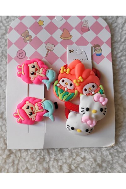 LO ADORO 6 τεμάχια Παιδικά κλιπ μαλλιών για κορίτσια, λαστιχένια κλιπ μαλλιών