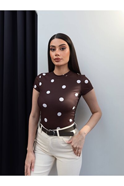 ESRAHELVACI Big Polka Dot Basic Tshirt