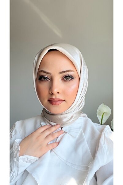 CUOCA LOUNGE Janjan Saten Dokulu Abiye Şifon Eşarp LV070