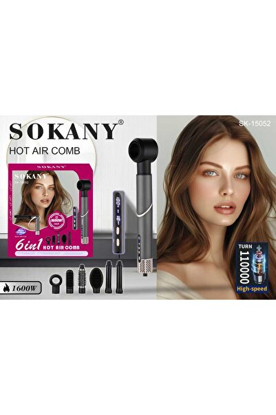 SOKANY مشط الهواء الساخن 6 في 1 طراز SK-15052