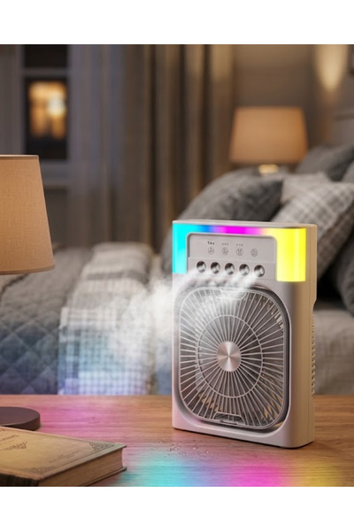 Epilons Mini Klima Fan Su Hazneli Usb Şarjlı Sessiz Masaüstü Soğutucu