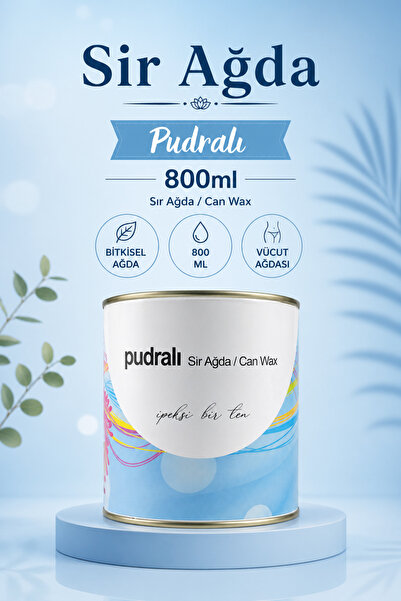 Pudralı Sir Ağda 800 ML – Pürüzsüz & İpeksi Bacaklar