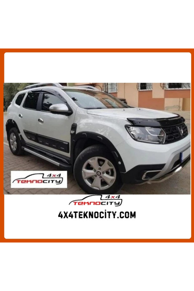TEKNOCİTY Dacia Duster 2018+ Kapı Koruma Dodik Kaplama Seti Kabartmalı OEM tip