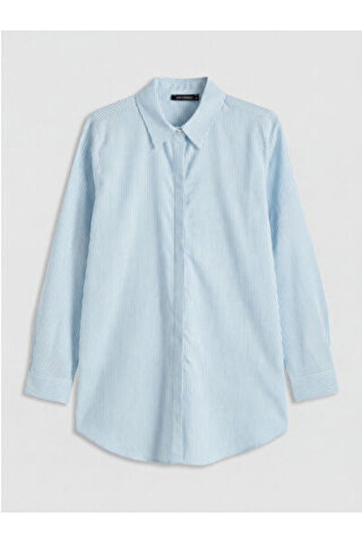 LC Waikiki New Season Blue Striped Women's Shirt Tunic