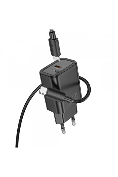 hoco. Incarcator Retea Cu Cablu USB-C HOCO N62, 30W, 3A, 1 x USB-C, Negru