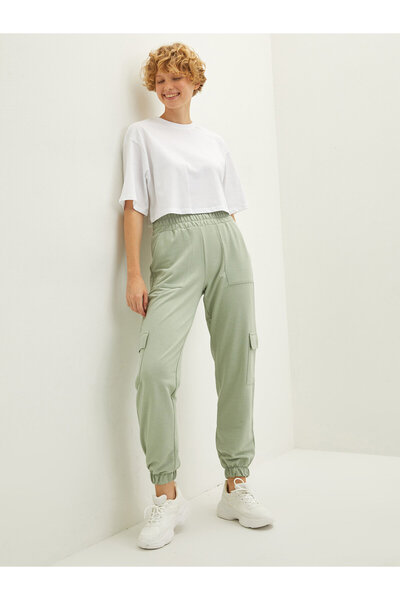 LC Waikiki Elastic Waist Regular Pocket Detailed Women's Jogger Sweatpants