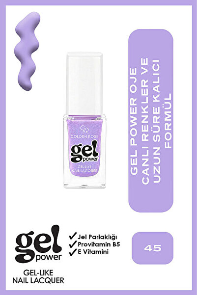 Golden Rose Gel Power Nail Lacquer-45-Jel Oje