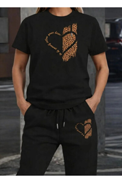 SILATU 2-Piece Printed Sweat Suit (T-Shirt-Sweatpants)