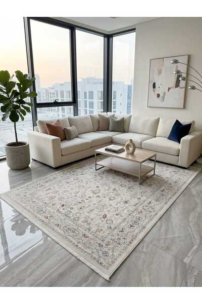NOVA HALI Vintage Bambu tarz 4 m2 - 6 m2 Salon halısı Antialerjik dokuma otur...