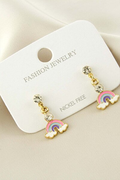 TakÇalıştır Rainbow Stone Enamel Earrings