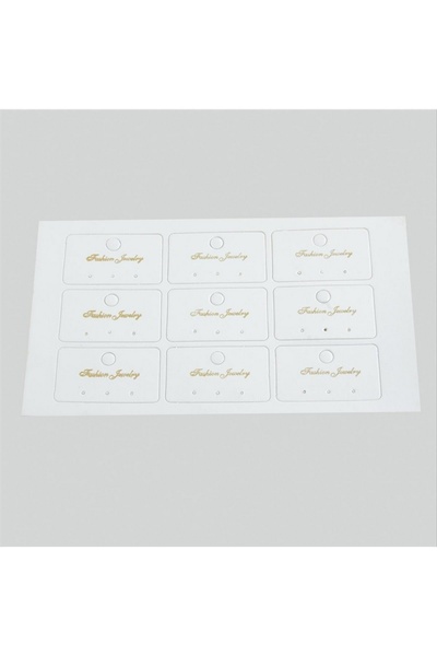 ZERO LAND Gldisptm 3-Hole Luxury Earring Card (221307) - White