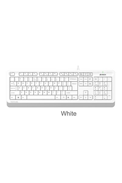 A4 Tech Fk10 Q Usb Fsytyler Beyaz Tr Fn-Mmedya Klavye