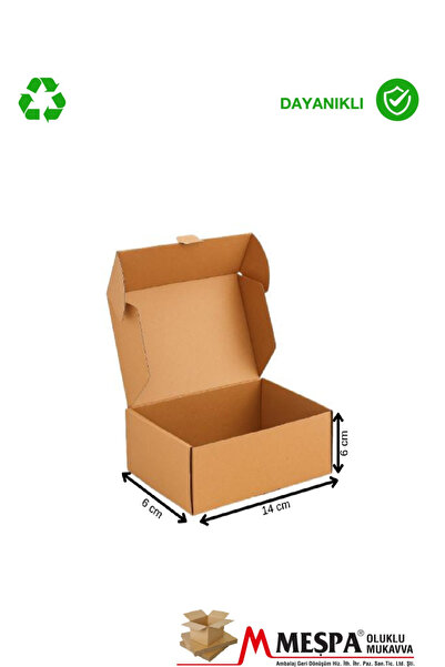 MEŞPA AMBALAJ 14 X 6 X 6 cm Kargo Kutusu 25 ADET – Karton Ürün Gönderim ve Pa...