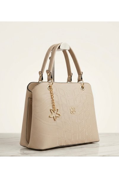 pololiza Mother / Women's / Embroidered / Shoulder Bag / Gold Accessories / 3 Compartments / Long Strap / Handbag