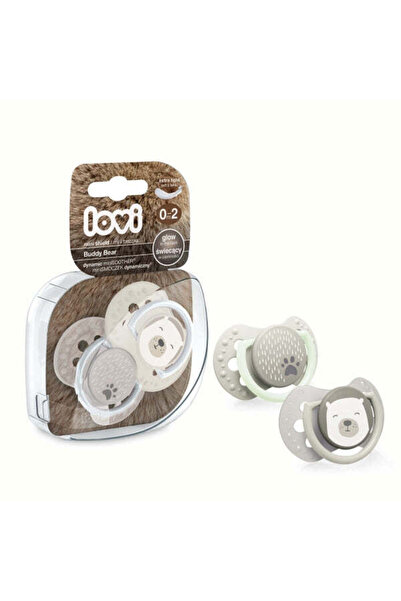 LOVI Suzeta Silicon Dynamic 0-2M 2 Pcs Buddy Bear - 22/862