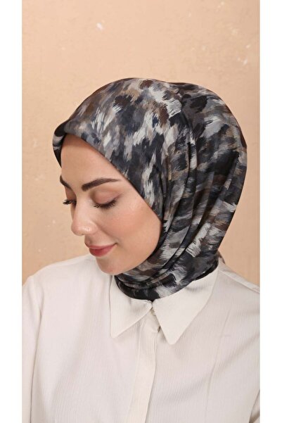 locella Soft Pamuk Eşarp Siyah Gri