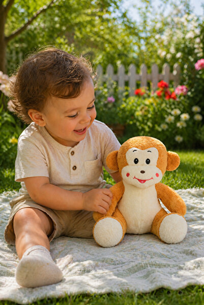 Özgüner Oyuncak Plush Toy with Animal Figures - 25 cm Cute Plush Toy