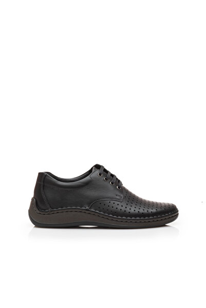 UrbanShoes Pantofi casual barbati din piele naturala,Leofex - 594 Negru Box