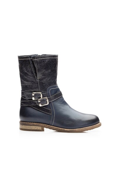UrbanShoes Casual short boots made of genuine Leather - 192 blue