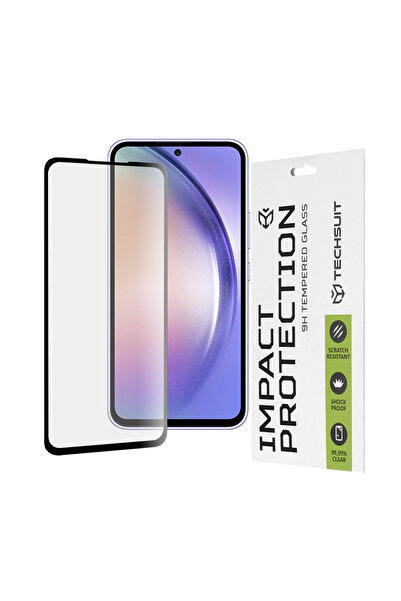 Techsuit Folie protectie pentru Samsung Galaxy A54, Antisoc;Full Glue, negru