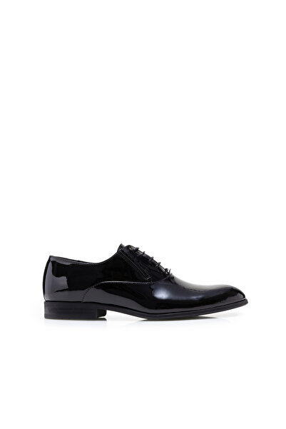 UrbanShoes Pantofi eleganți bărbați din piele naturală, Leofex - 669 Negru Lac