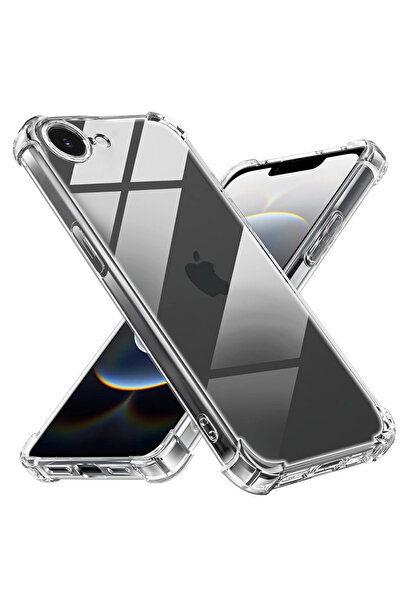 Techsuit Husa pentru iPhone 16e / iPhone 17e, Shockproof Clear Silicone, prot...