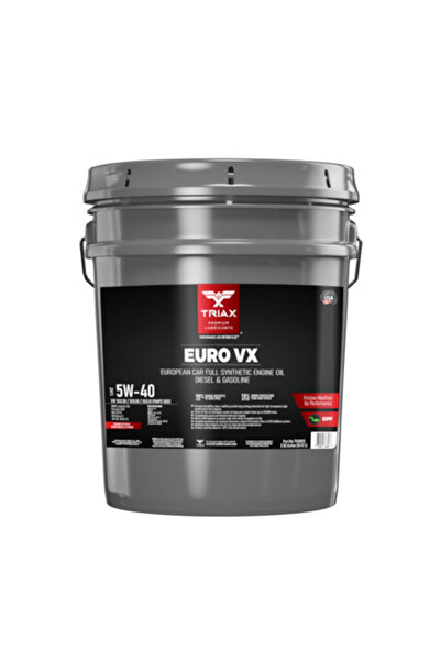 Triax Euro VX 5W-40 Πλήρως Συνθετικό Λάδι Ντίζελ