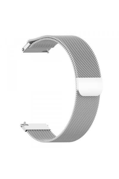 Techsuit Curea W009 για Huawei Watch/ Garmin Watch Series, 18mm, Ασημί