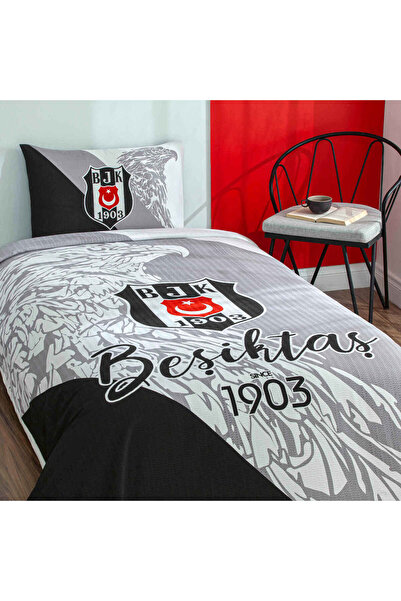 Taç Lisanslı Beşiktaş Since 1903 Pamuk Tek Kişilik Pike Takımı