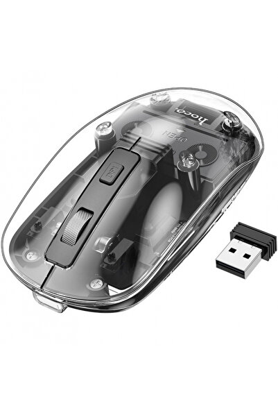 hoco. Безжична мишка HOCO GM29, 1600DPI, BT/ Wi-Fi, Черна