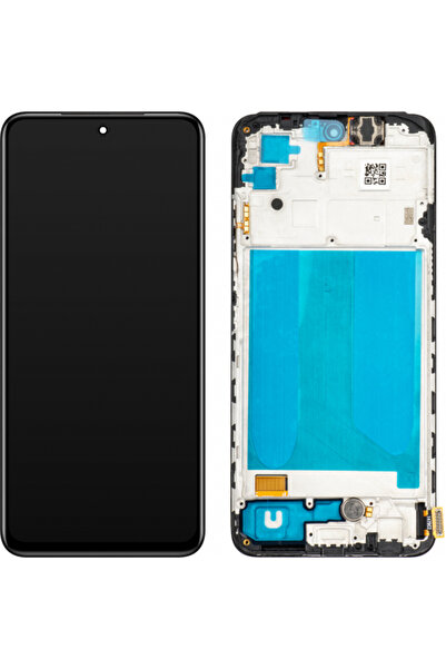 Stef's Cat Οθόνη αφής συμβατή με Xiaomi Redmi Note 10S / 10, με πλαίσιο, Μαύρο.
