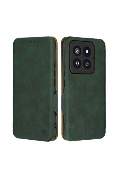 Stef's Cat Husa pentru Xiaomi 14 Pro, Stef's Cat, Safe Wallet Plus, Verde