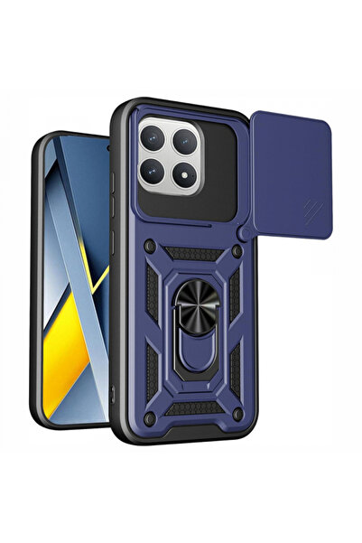 Stef's Cat Θήκη για Xiaomi Poco F8 Pro, Γάτα της Στέφ, CamShield, Μπλε