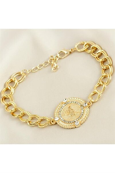 Generic Brand Ottoman Tughra Stone Bracelet - Yellow