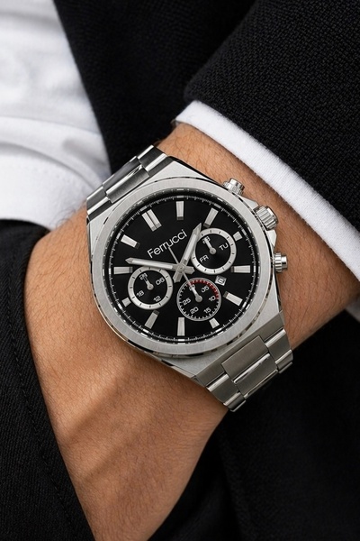 Ferrucci Ferucci̇ Men's Wristwatch New Season Stainless Steel Waterproof with...