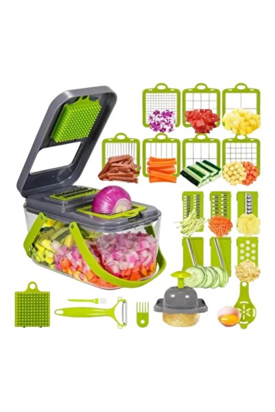 E-ANAMAG Razatoare Multifunctionala cu 22 de piese pentru legume si fructe