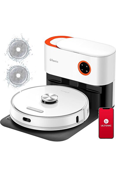 Ultenic T10 Pro robot süpürge, silme fonksiyonlu, istasyonu, 4000 Pa temizlik...