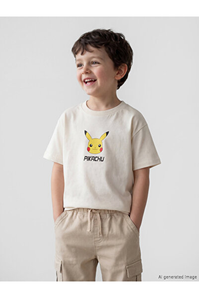 LC Waikiki Tricou de băieți cu imprimeu Pikachu