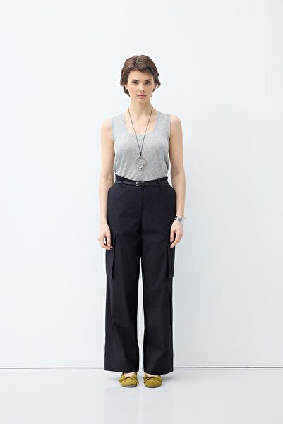 KADRİYE BAŞTÜRK Cargo Pocket Trousers Black