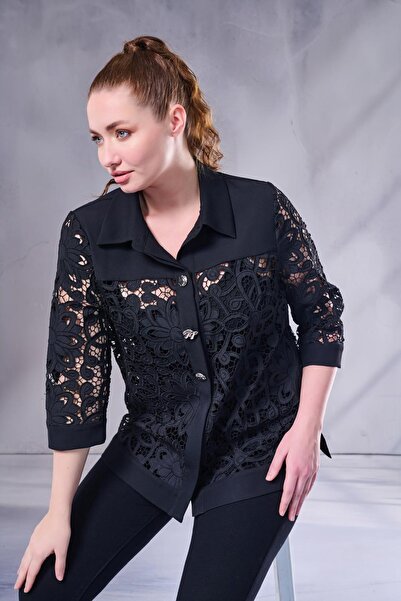 Rain and River Lace Embroidered Stylish Jacket